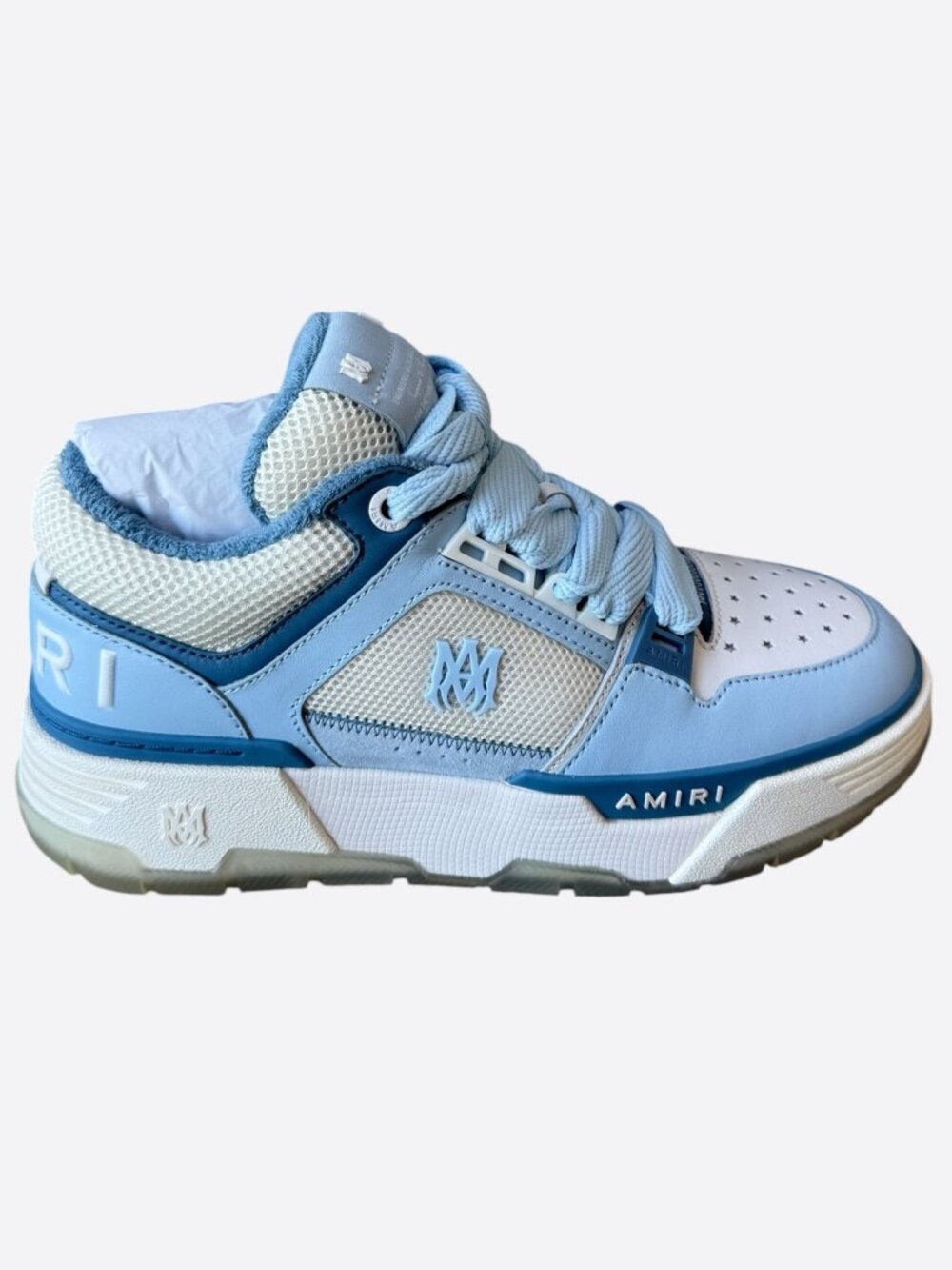 Amiri White & Blue MA-1 Sneakers
